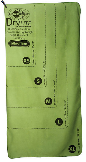 Полотенце Sea to Summit DryLite XL Grey - Фото 2 большая