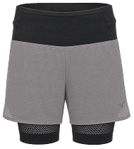 Шорты женские Mizuno Trail Multipocket 2In1 Lava Smoke