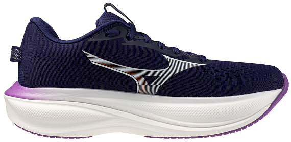 Кроссовки женские Mizuno Wave Rider 30 Rhodonite/White/Firecracker - Фото 4 большая
