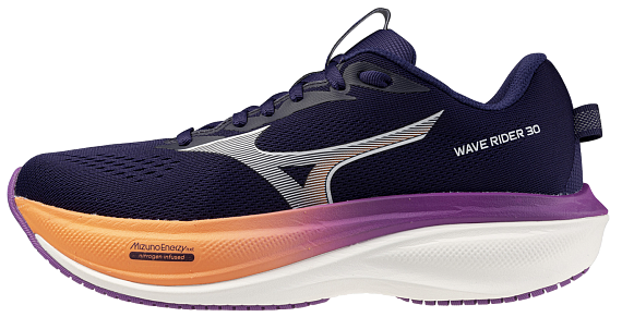 Кроссовки женские Mizuno Wave Rider 30 Rhodonite/White/Firecracker - Фото 2 большая