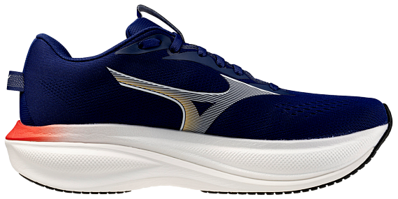 Кроссовки мужские Mizuno Wave Rider 30 Beacon Blue/Dark Slate/Ambrosia - Фото 4 большая