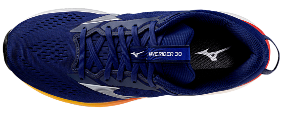 Кроссовки мужские Mizuno Wave Rider 30 Beacon Blue/Dark Slate/Ambrosia - Фото 5 большая
