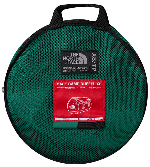 Баул The North Face Base Camp Duffel XS Evergreen/Tnf Black - Фото 4 большая