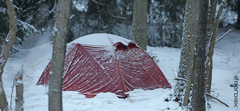 Палатка Nordisk Finnmark 2 Si в реальных условиях Палатка Nordisk Finnmark 2 Si в реальных условиях