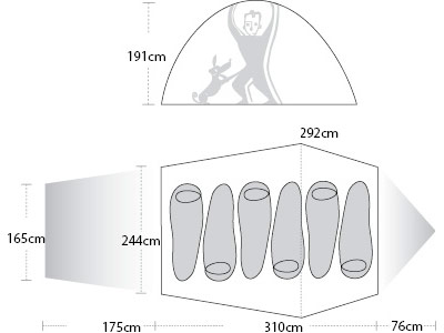 Кемпинговая палатка Big Agnes Tensleep Station 6 Кемпинговая палатка Big Agnes Tensleep Station 6