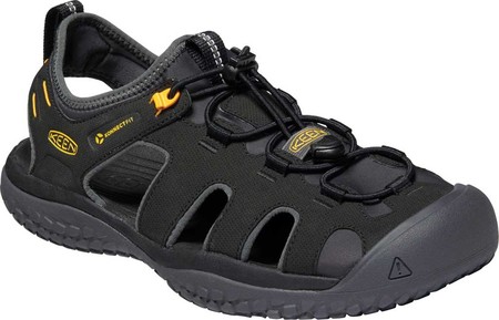 Сандалии мужские Keen Solr Sandal Black/Gold - Фото 6 большая