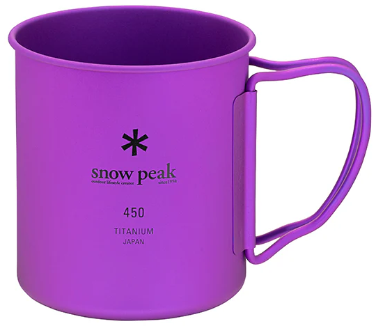 Кружка Snow Peak Titanium Single 450 Purple - Фото 1 большая