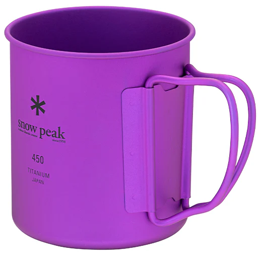 Кружка Snow Peak Titanium Single 450 Purple - Фото 2 большая