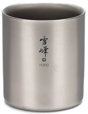 Кружка Snow Peak Ti-Double H200 Stacking Mug - Фото 1 большая