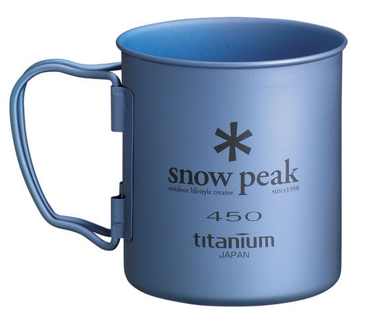 Кружка Snow Peak Titanium Single 450 Blue - Фото 1 большая