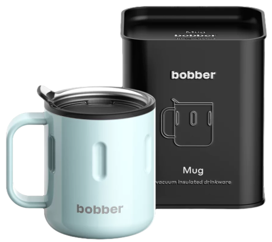 Термокружка Bobber Mug-300 Light Blue - Фото 2 большая