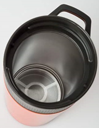 Кофе-пресс GSI Stainless Commuter Java Press Orange - Фото 3 большая