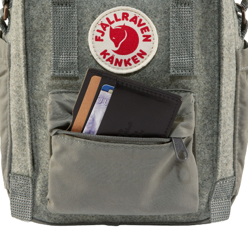 Сумка Fjallraven Kanken Re-Wool Sling Red-Black - Фото 6 большая