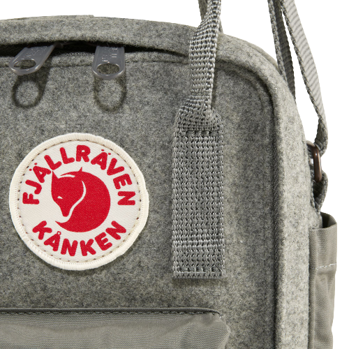 Сумка Fjallraven Kanken Re-Wool Sling Red-Black - Фото 9 большая