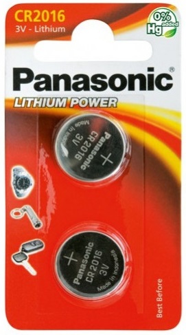 Батарейка Panasonic Lithium Power CR2016  2шт - Фото 1 большая