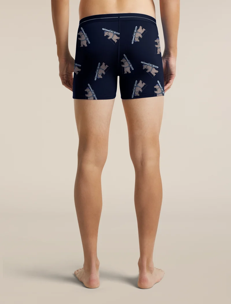 Трусы мужские Icebreaker 150 Anatomica Bear Tour Midnight Navy - Фото 3 малая