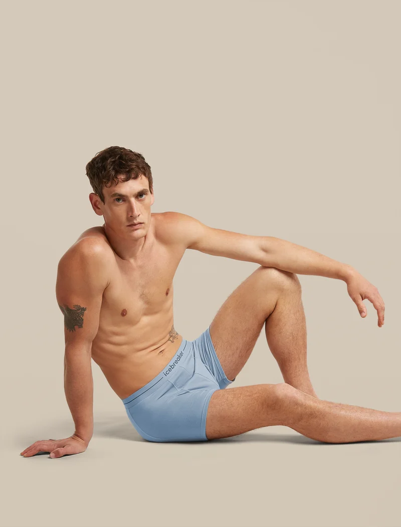 Трусы мужские Icebreaker 150 Anatomica Zinc Blue - Фото 5 малая