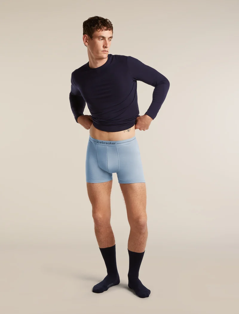 Трусы мужские Icebreaker 150 Anatomica Zinc Blue - Фото 6 малая