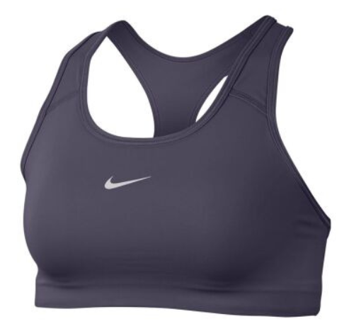 Топ женский Nike Swoosh 1PP Bra Dark Raisin/White - Фото 1 большая