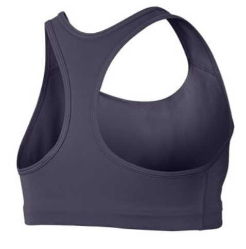 Топ женский Nike Swoosh 1PP Bra Dark Raisin/White - Фото 2 большая