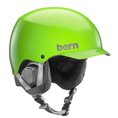 Сноубордический шлем мужской Bern Baker EPS Satin Neon Green - Фото 1 большая