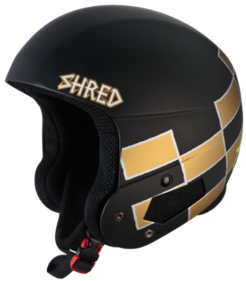 Горнолыжный шлем SHRED BRAIN BUCKET RAPTOR - LARA GUT SIGNATURE BLACK/GOLD - Фото 1 большая