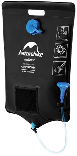 Портативный душ Naturehike Dawn Solar Shower Black - Фото 2 большая