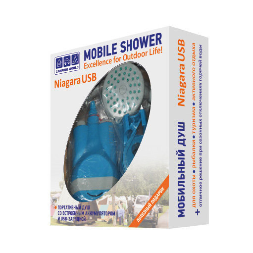 Душ мобильный Camping World Niagara USB - Фото 5 большая