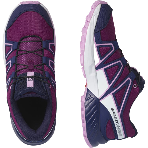 Кроссовки детские Salomon Speedcross Plum Caspia/Eve.B - Фото 5 большая