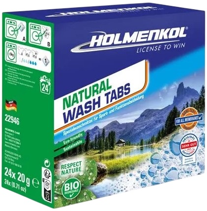 Таблетки для стирки одежды Holmenkol Natural Wash Tabs - Фото 1 большая