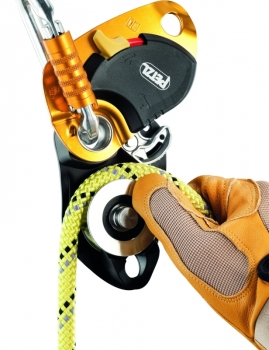 Блок-зажим Petzl Pro Traxion Black/Orange - Фото 2 большая