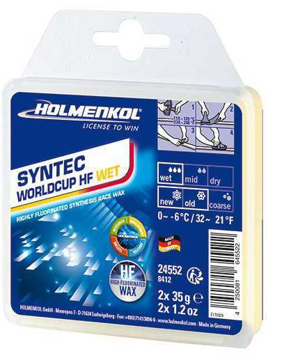 Гоночная мазь Holmenkol Syntec WorldCup HF 2.0 WET 2x35г - Фото 1 большая