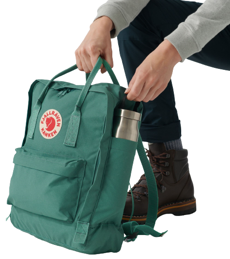 Рюкзак Fjallraven Kanken Forest Green - Фото 8 большая