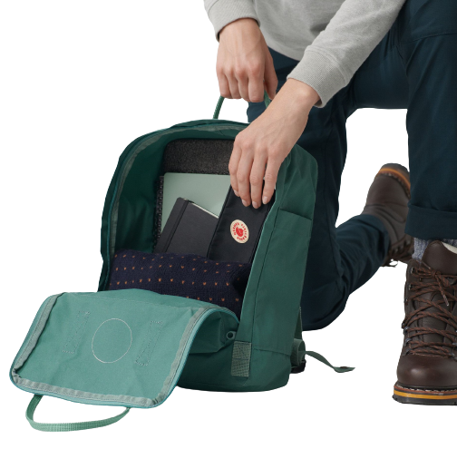 Рюкзак Fjallraven Kanken Forest Green - Фото 10 большая