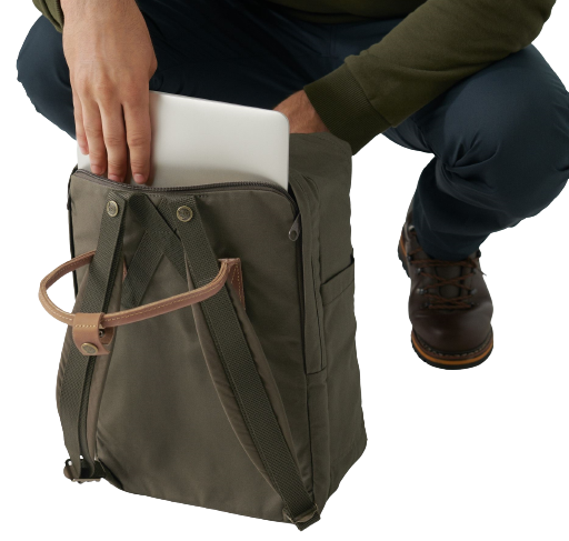 Рюкзак Fjallraven Kanken No. 2 Laptop 15" Dark Olive - Фото 9 большая