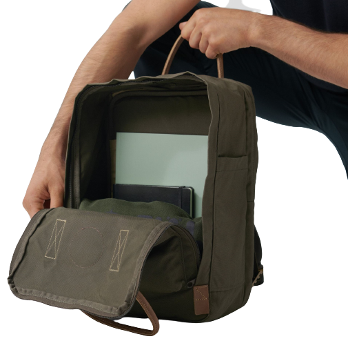 Рюкзак Fjallraven Kanken No. 2 Laptop 15" Foliage Green - Фото 12 большая