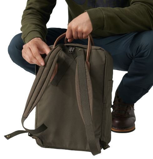 Рюкзак Fjallraven Kanken No. 2 Laptop 15" Foliage Green - Фото 9 большая