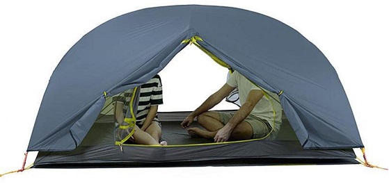 Палатка Naturehike Mongar Ultralight 2 15D Blue - Фото 4 большая