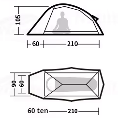 Палатка Naturehike Cloud Up 1 Base Bud Green - Фото 10 большая