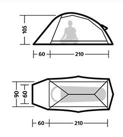 Палатка Naturehike Cloud Up Pro 1 Light Gray Red - Фото 4 большая