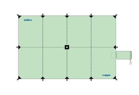 Тент Bask Canopy 3x4,5 V3 Olive - Фото 2 большая