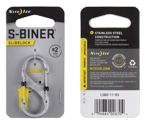 Карабин Nite Ize S-Biner SlideLock Stainless Steel #2 - Фото 1 большая
