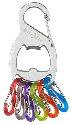 Брелок для ключей Nite Ize Key Rack с открывашкой Стальной - Фото 2 большая