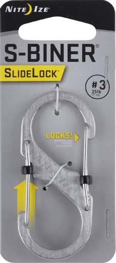 Карабин Nite Ize S-Biner® SlideLock® Stainless Steel #3 - Фото 2 большая