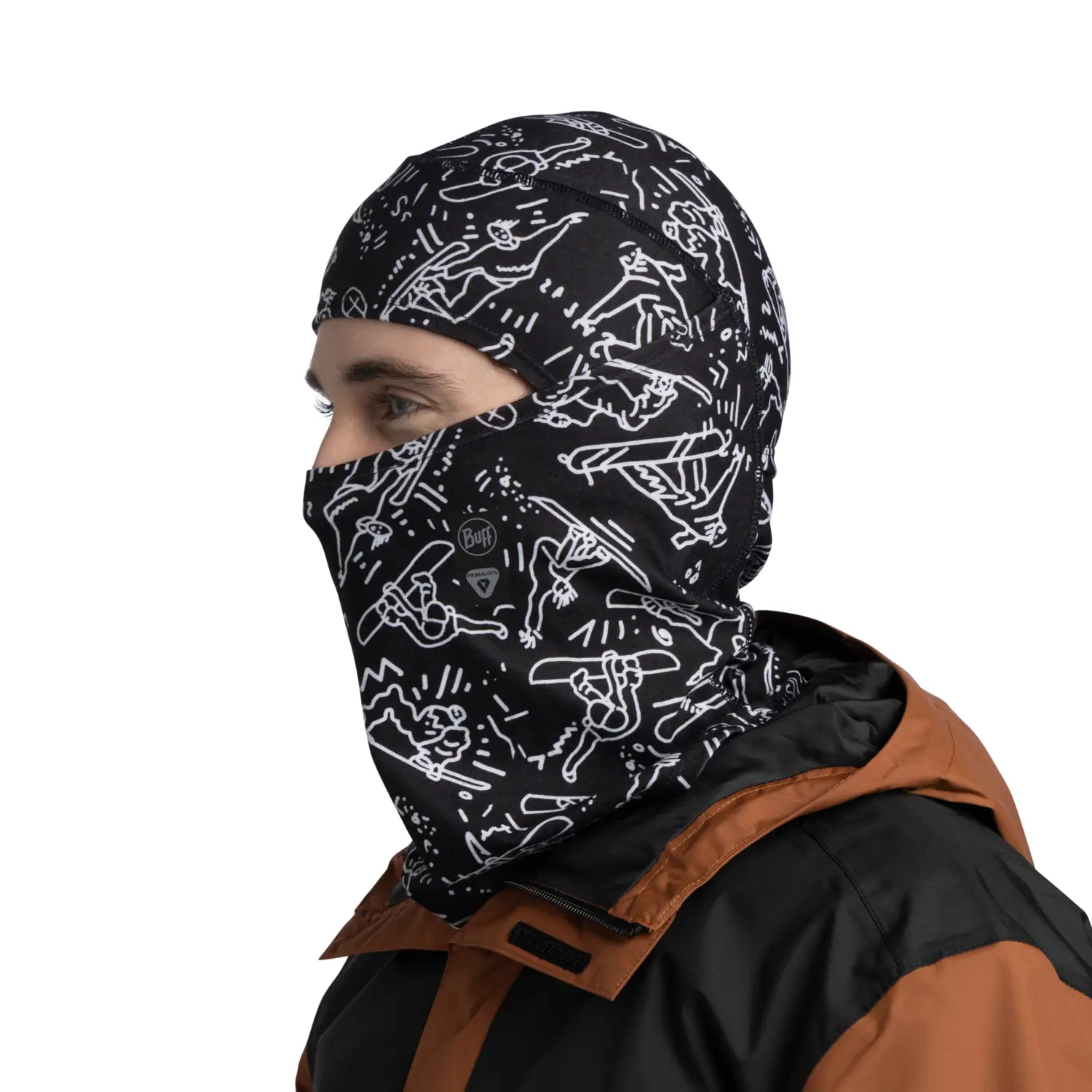 Балаклава Buff Thermonet Hinged Tivat Black - Фото 2 большая