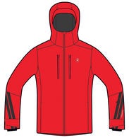 Куртка мужская Rossignol Heroes Str Blaze Red - Фото 2 большая