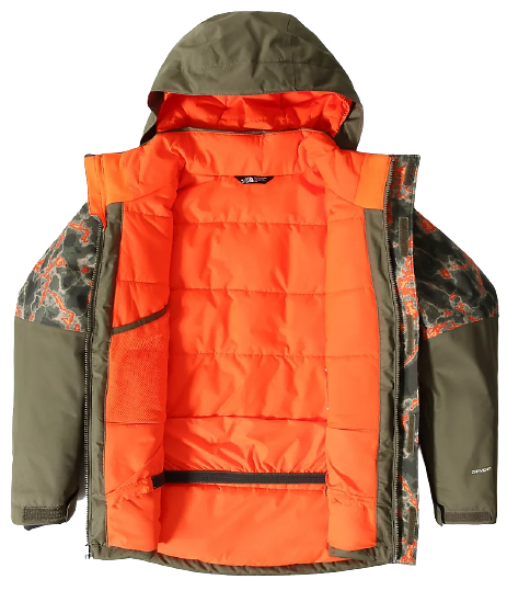 Куртка детская The North Face Freedom Extreme Insulated New Taupe Green Marbled Camo Print - Фото 3 большая
