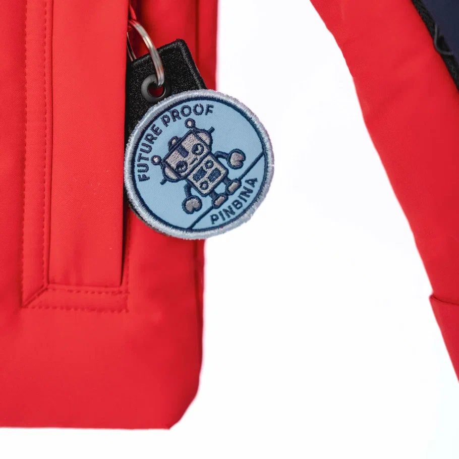 Куртка детская PinBina W-BB-J-01-12MM0039 Red/Dark Navy/Beige - Фото 3 большая