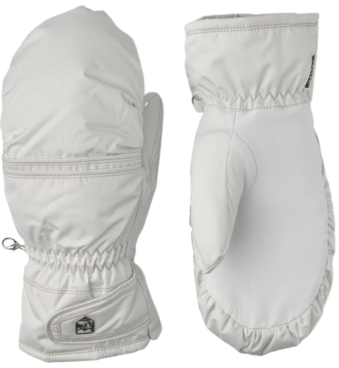 Варежки женские Hestra Primaloft Leather Ivory/Offwhite - Фото 1 большая