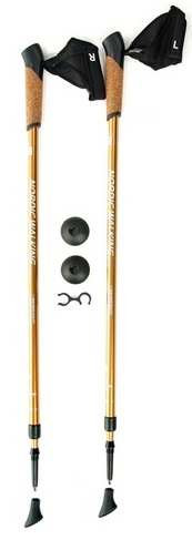 Палки для скандинавской ходьбы Kaiser Sport Nordic Walking Gold - Фото 2 большая